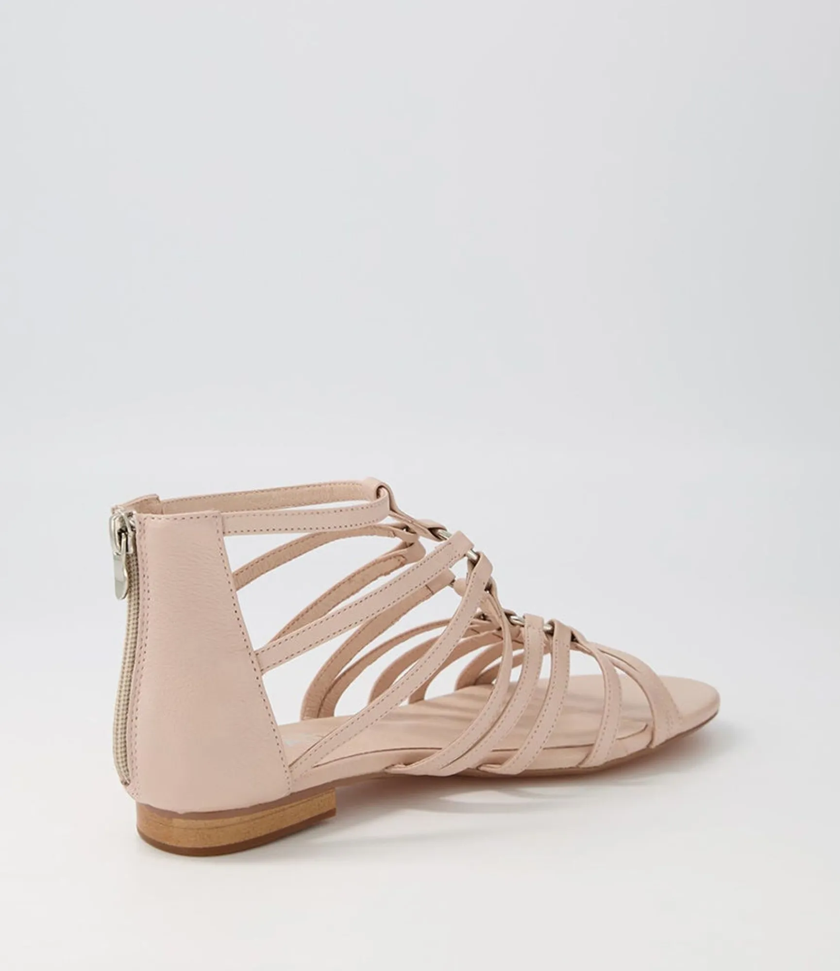 Outlet Midas Shoes Paisly Nude Leather Sandals