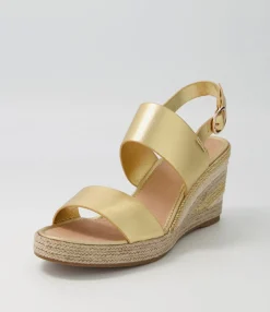 Flash Sale Midas Shoes Pamma Old Gold Gold Multi Leather Espadrilles