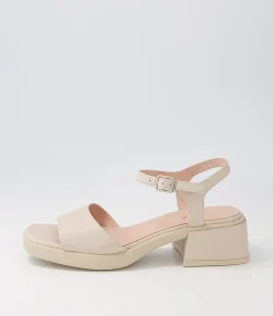 Cheap Midas Shoes Passion Nude Leather Sandals