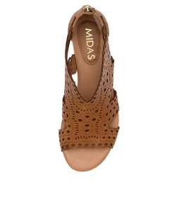 Best Sale Midas Shoes Paxton Tan Leather