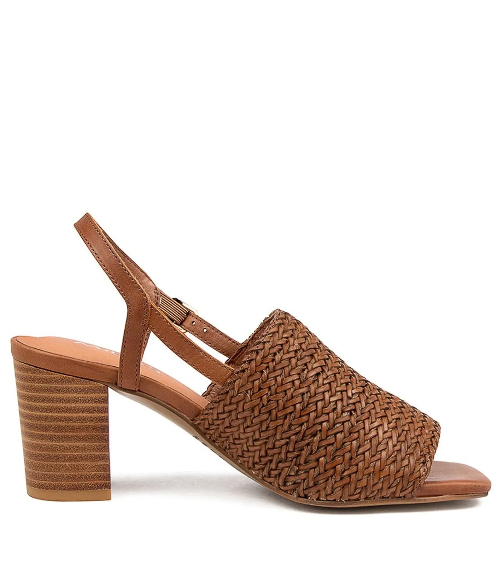 Discount Midas Shoes Payte Tan Weave-Leather