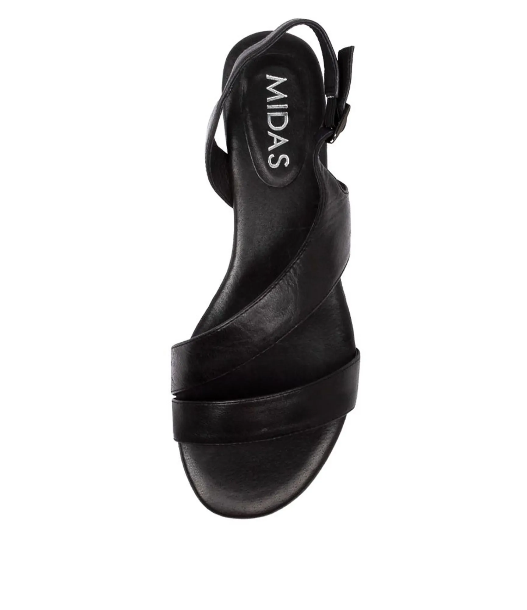 New Midas Shoes Peachy Black Leather