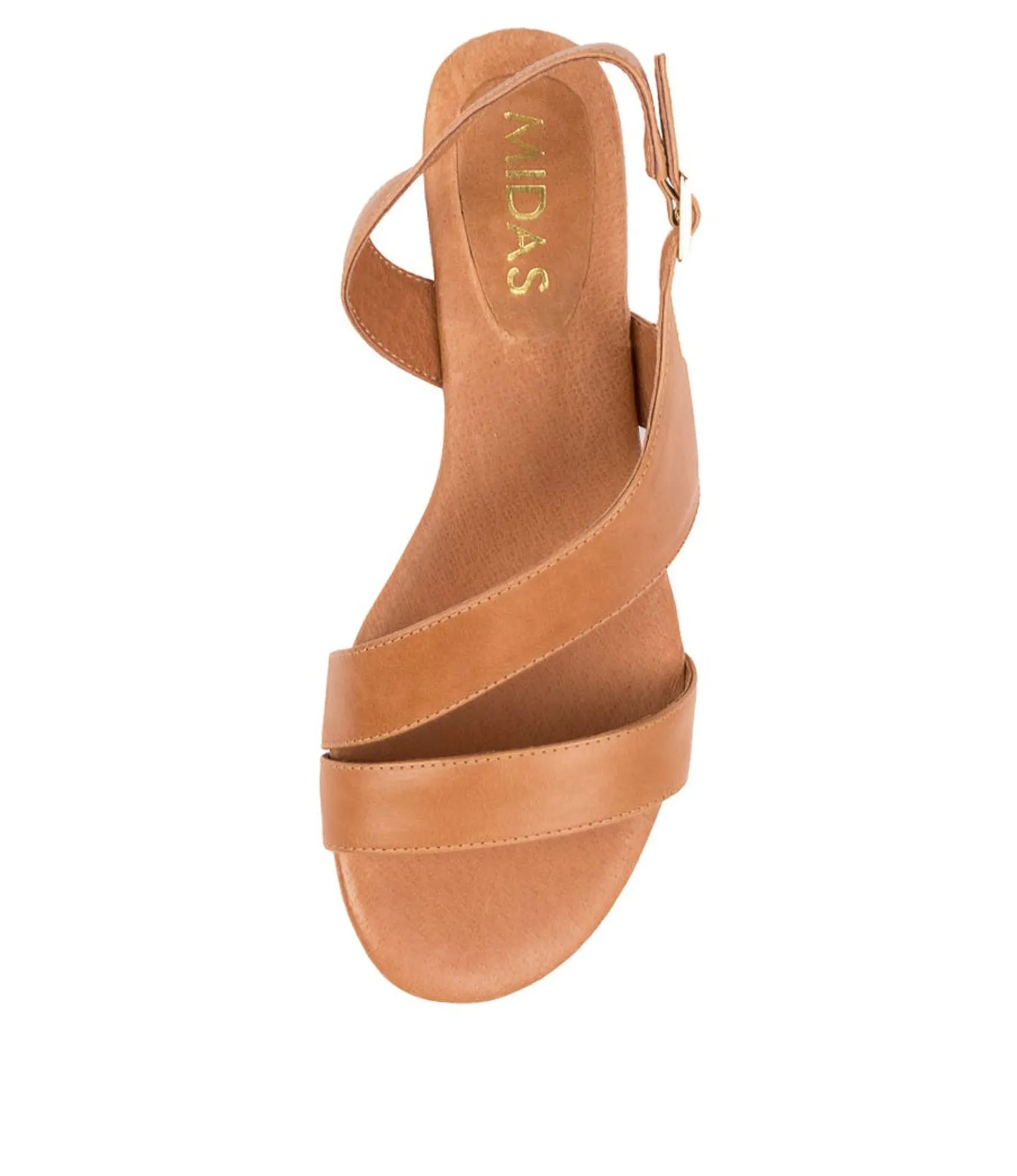 Store Midas Shoes Peachy Dk Tan Leather