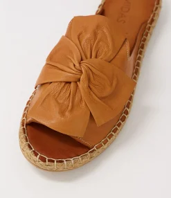 Cheap Midas Shoes Pearli Tan Leather Sandals