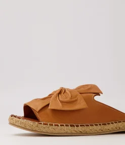 Cheap Midas Shoes Pearli Tan Leather Sandals