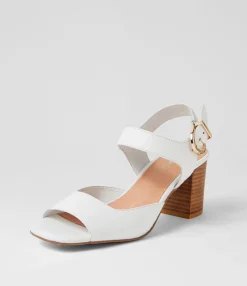 Outlet Midas Shoes Pipa White Leather Sandals