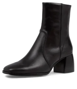 Sale Midas Shoes Pixi Black Leather Ankle Boots Bh