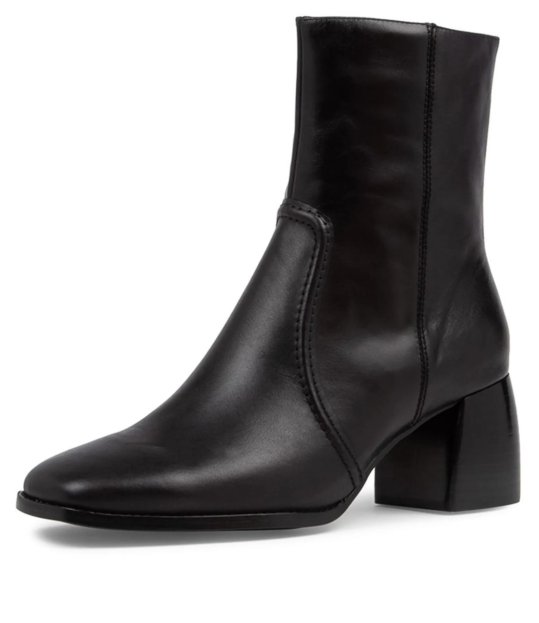 Sale Midas Shoes Pixi Black Leather Ankle Boots Bh
