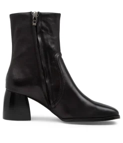 Sale Midas Shoes Pixi Black Leather Ankle Boots Bh