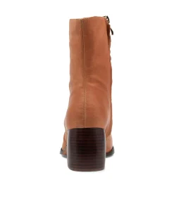 Fashion Midas Shoes Pixi Chestnut Leather Ankle Boots Bh