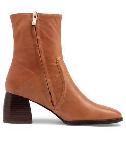 Fashion Midas Shoes Pixi Chestnut Leather Ankle Boots Bh