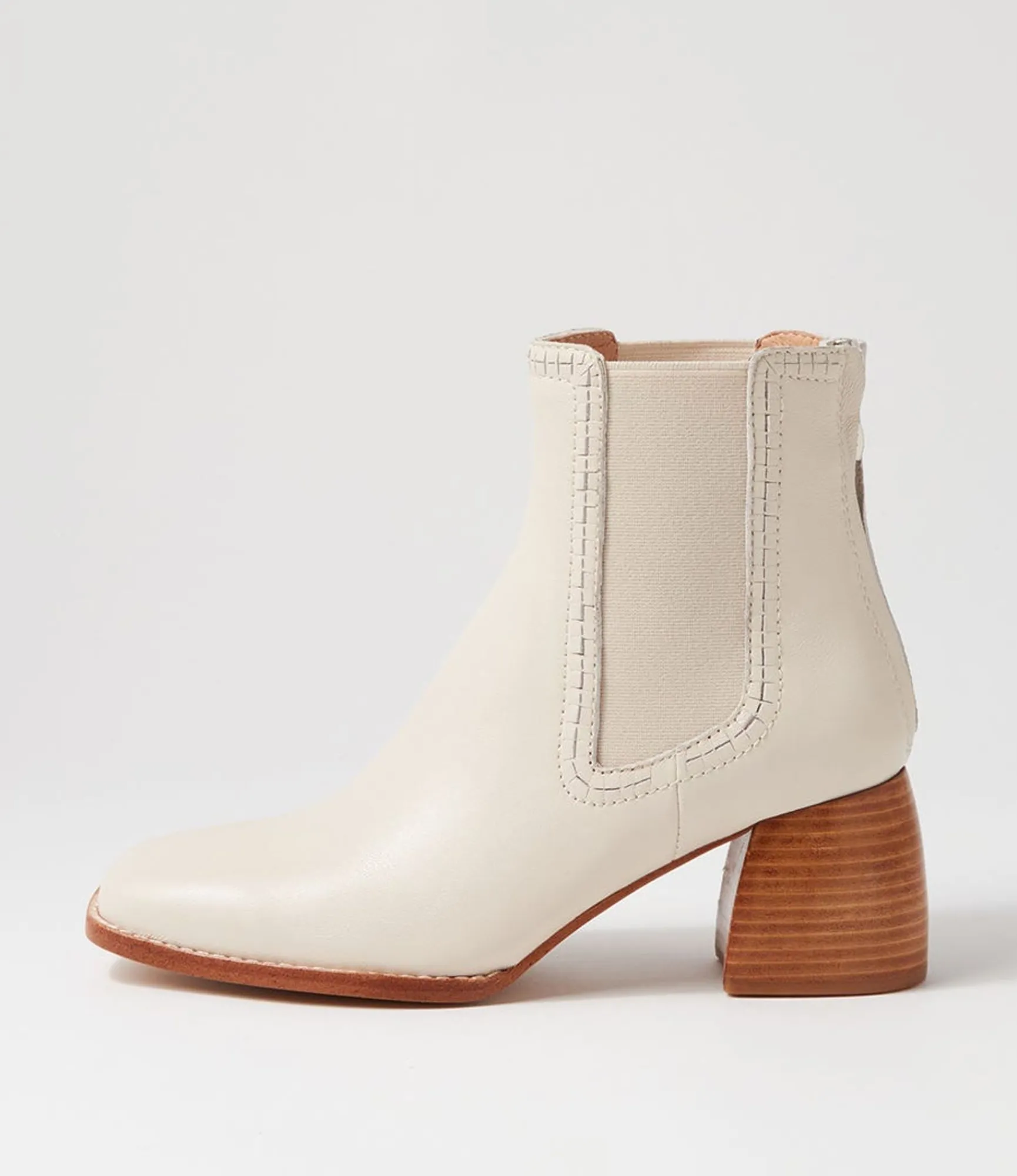 Cheap Midas Shoes Playmo Cream Natural Heel Leather Chelsea Boots