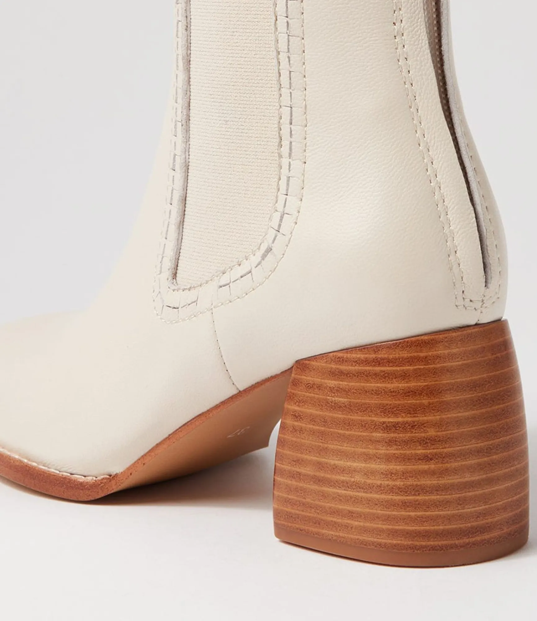 Cheap Midas Shoes Playmo Cream Natural Heel Leather Chelsea Boots