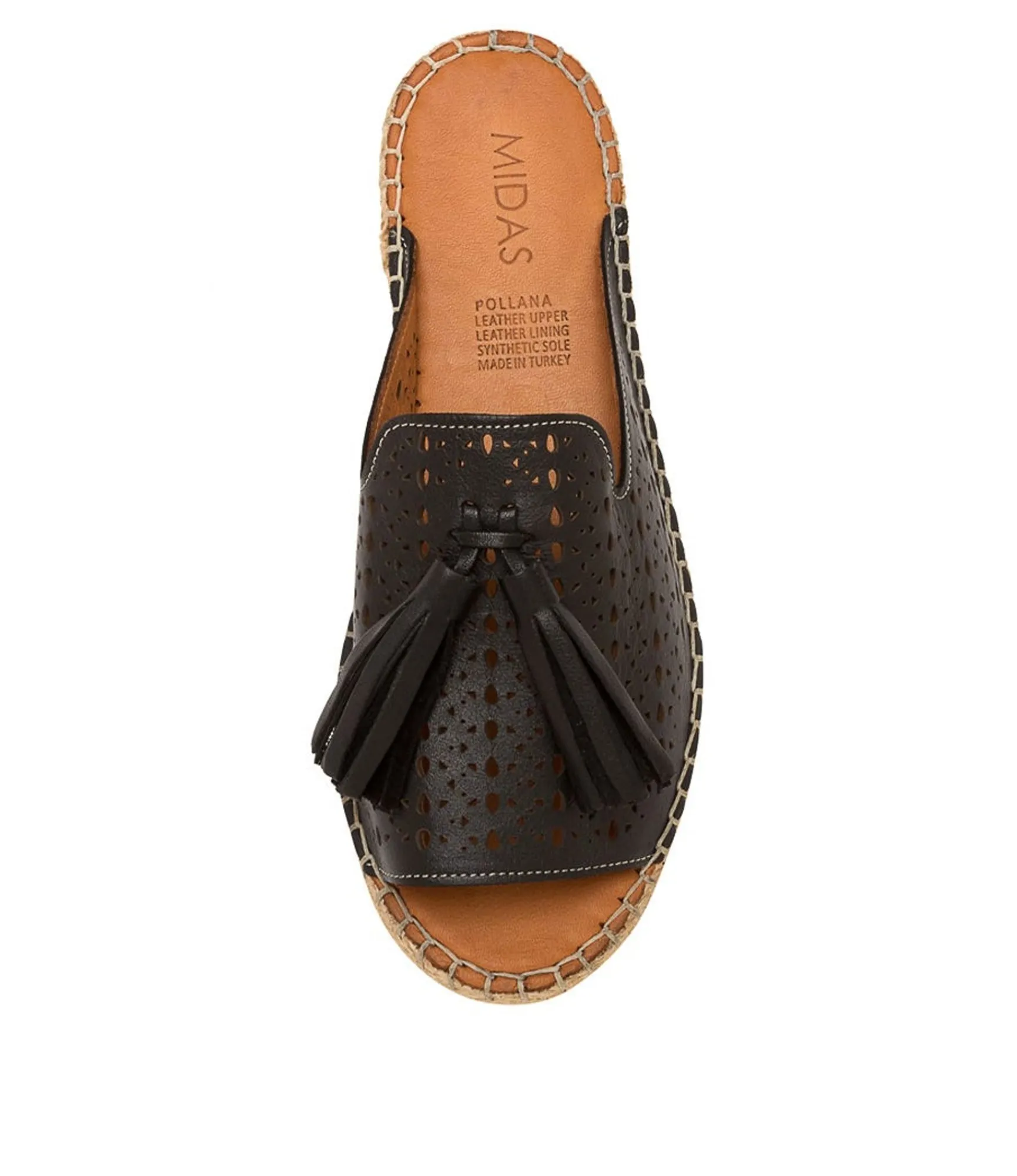 Cheap Midas Shoes Pollana Black Leather