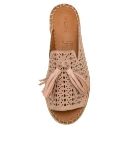 Hot Midas Shoes Pollana Nude Leather