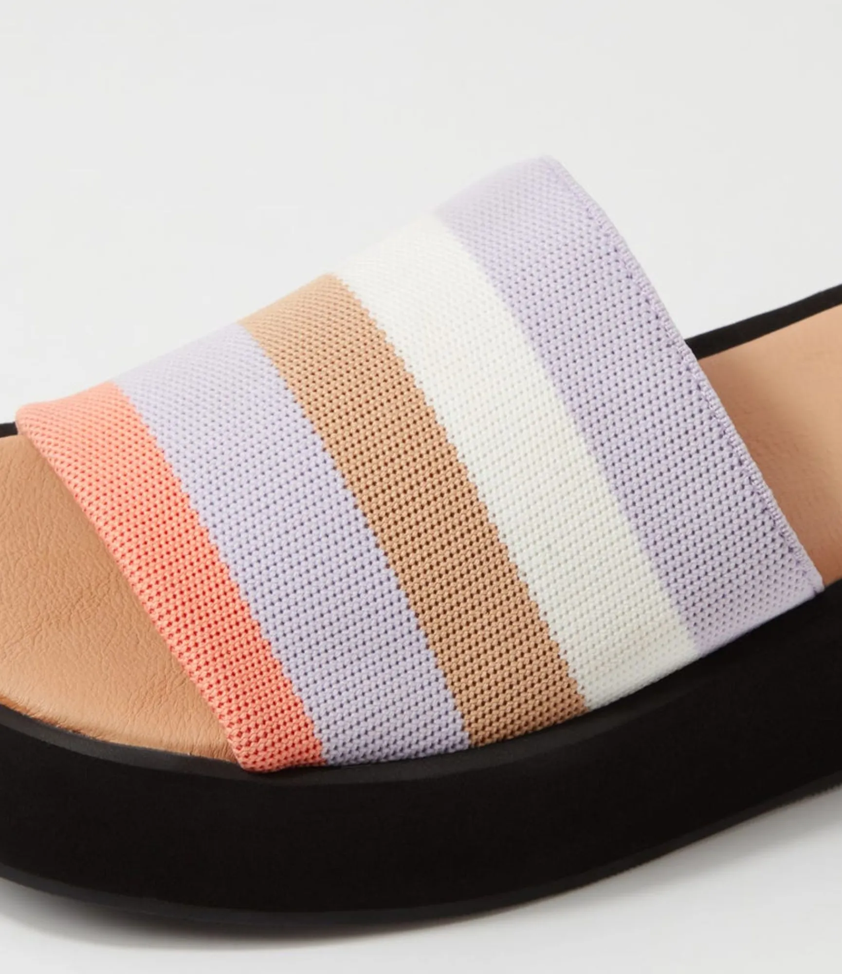 Shop Midas Shoes Poola Summer Stripe Knit Slides