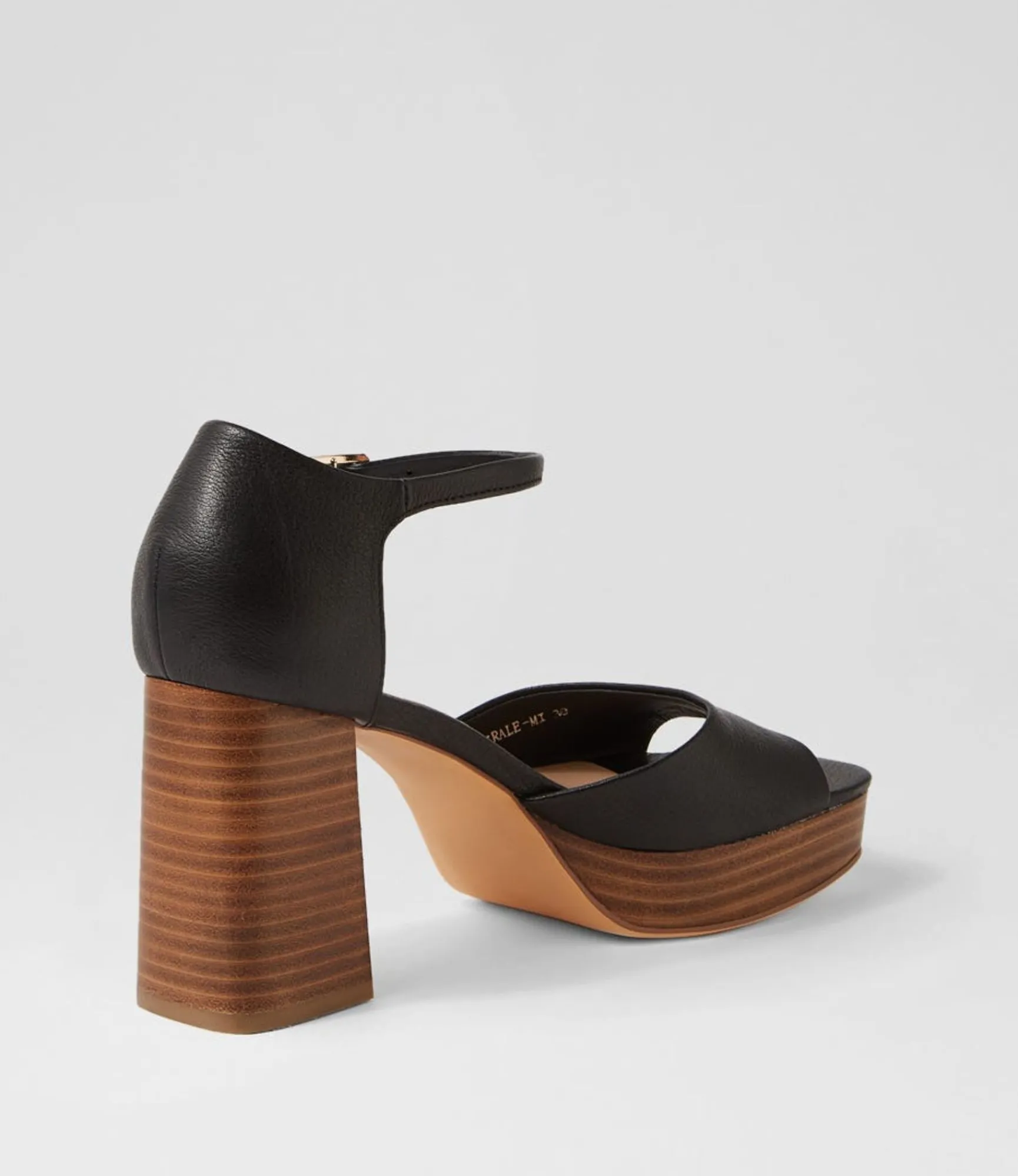 Discount Midas Shoes Portrale Black Natural Leather Sandals