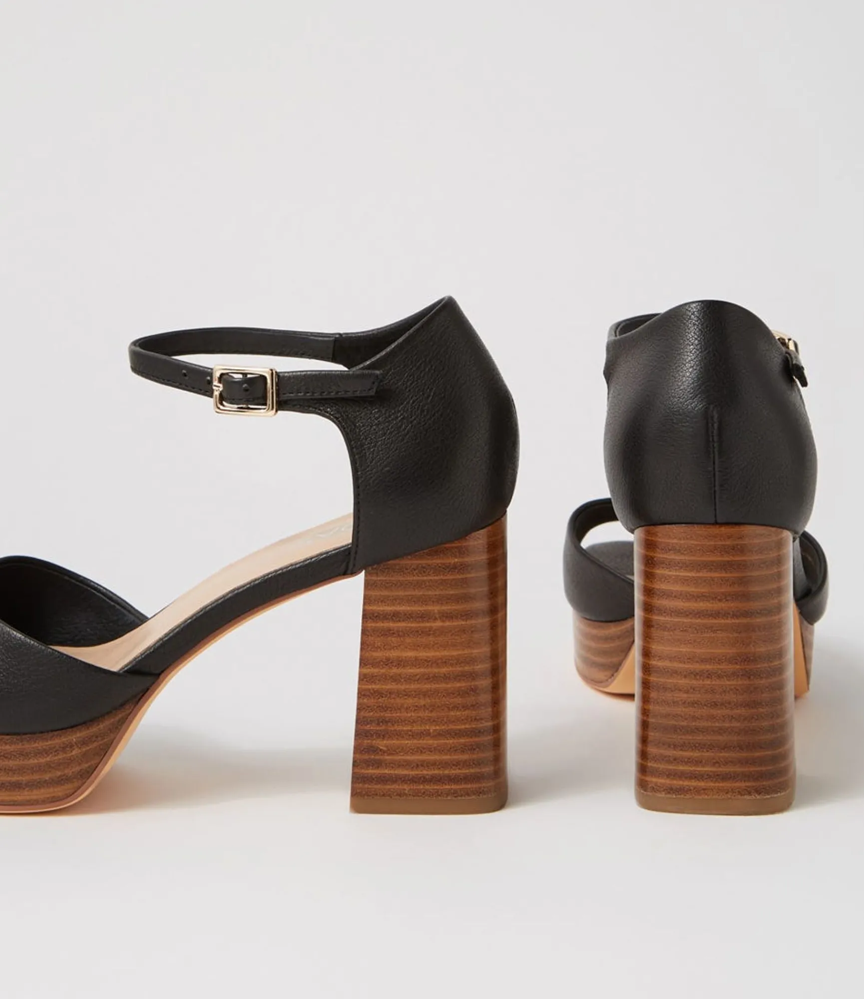 Discount Midas Shoes Portrale Black Natural Leather Sandals