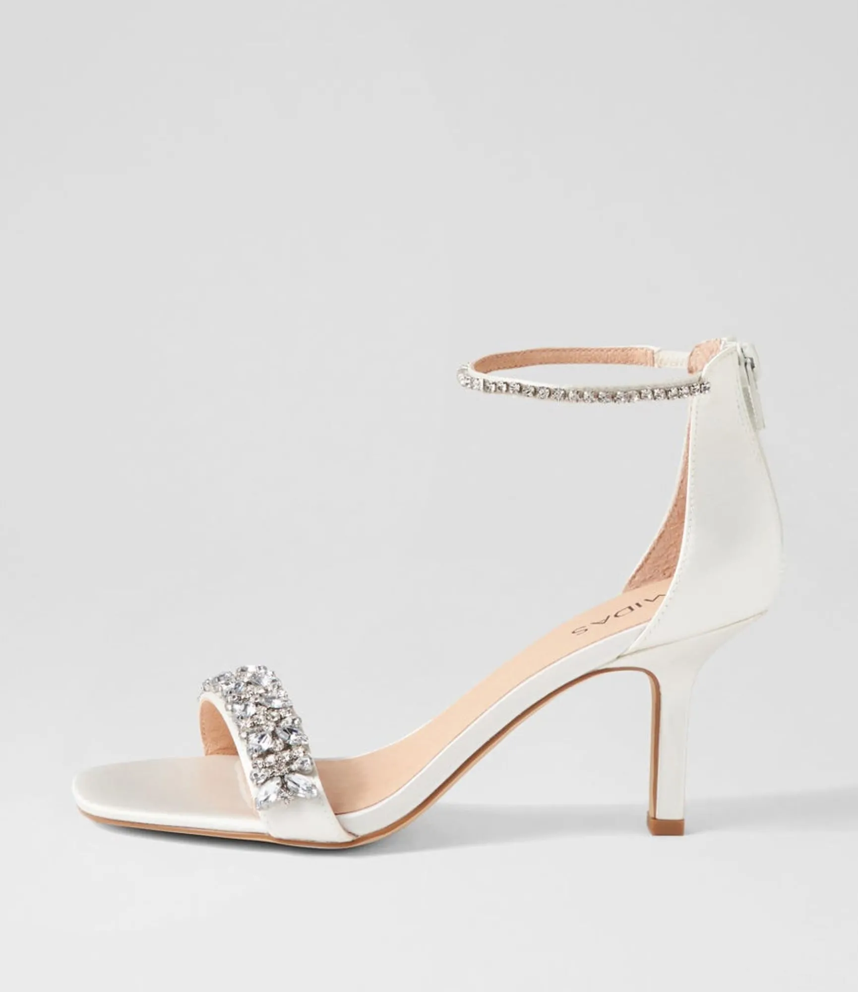 Flash Sale Midas Shoes Preazi White Satin Sandals