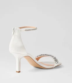 Flash Sale Midas Shoes Preazi White Satin Sandals