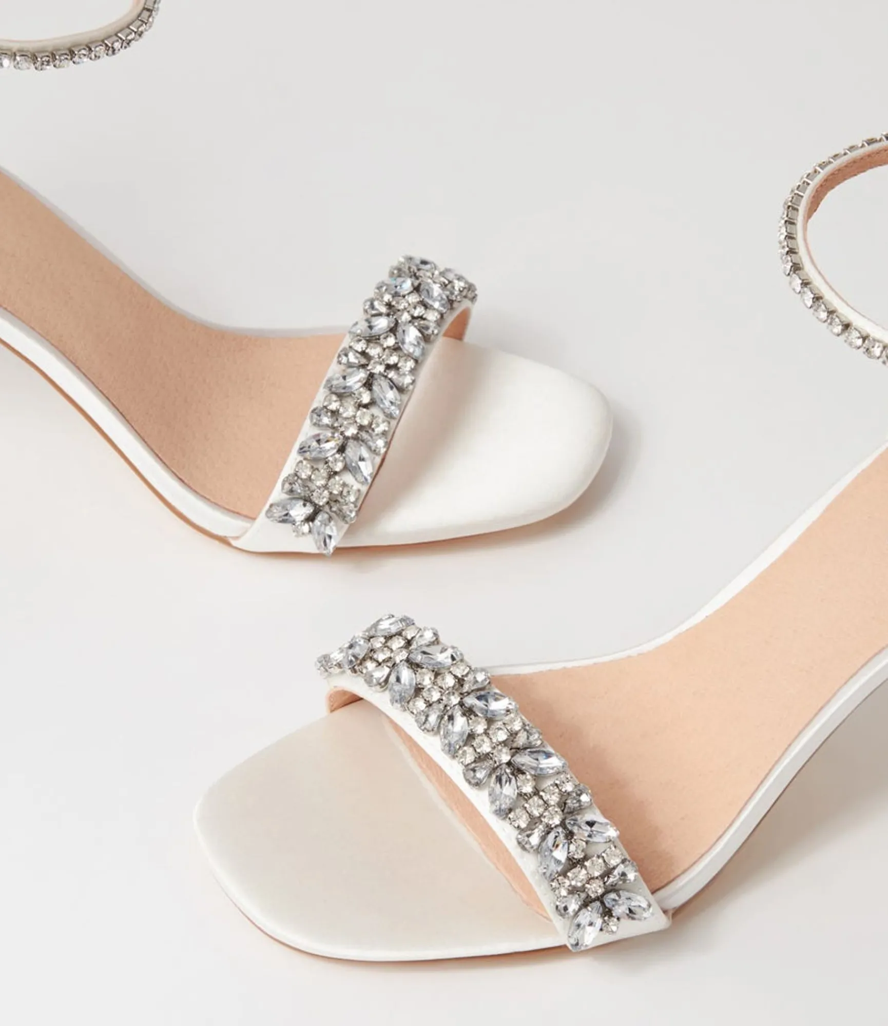 Flash Sale Midas Shoes Preazi White Satin Sandals