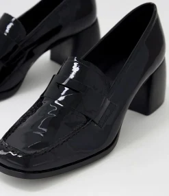 Hot Midas Shoes Preemar Black Patent Leather Heels