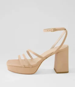 Outlet Midas Shoes Prettiest Nude Leather Sandals