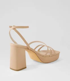 Outlet Midas Shoes Prettiest Nude Leather Sandals