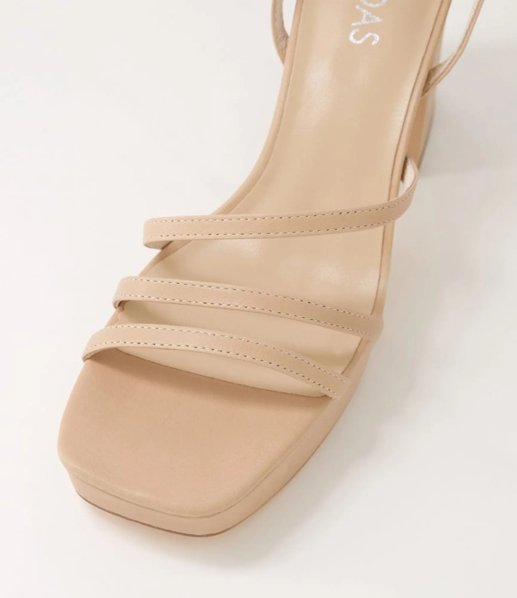 Outlet Midas Shoes Prettiest Nude Leather Sandals