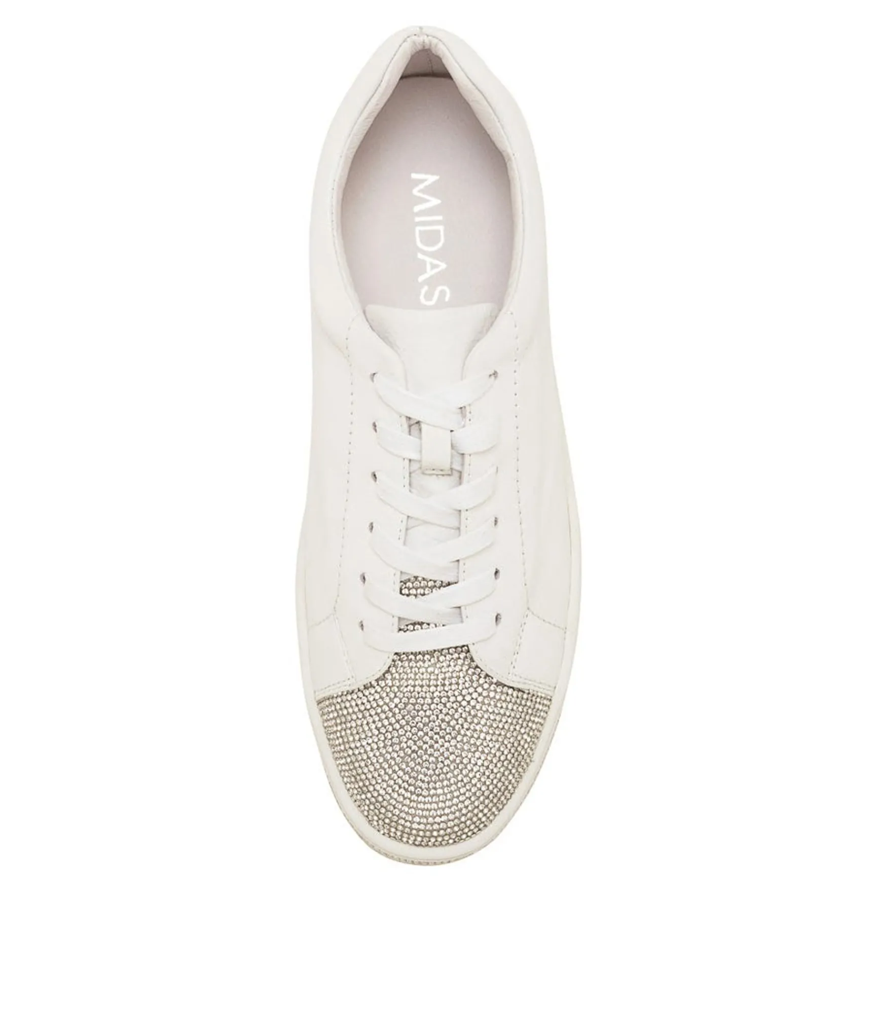Online Midas Shoes Purest White Leather