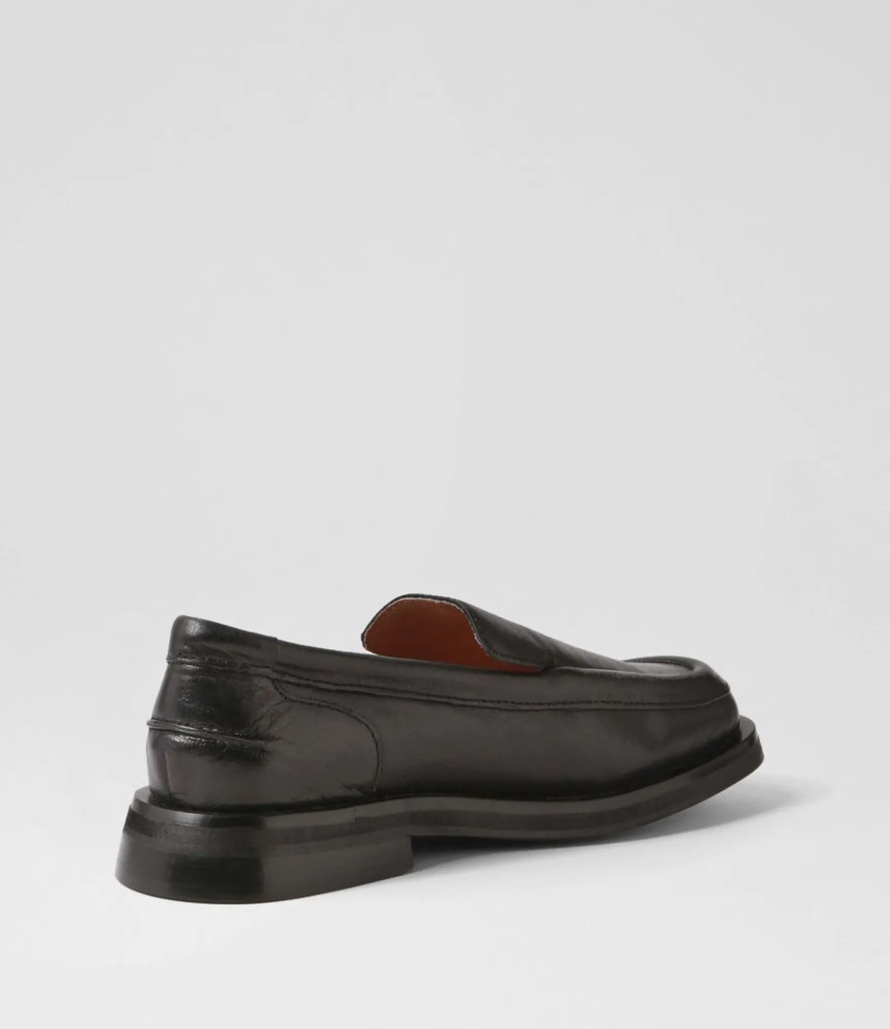 Fashion Midas Shoes Purl Black Leather Loafers