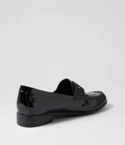 Discount Midas Shoes Quarrel Black Patent Leather Loafers