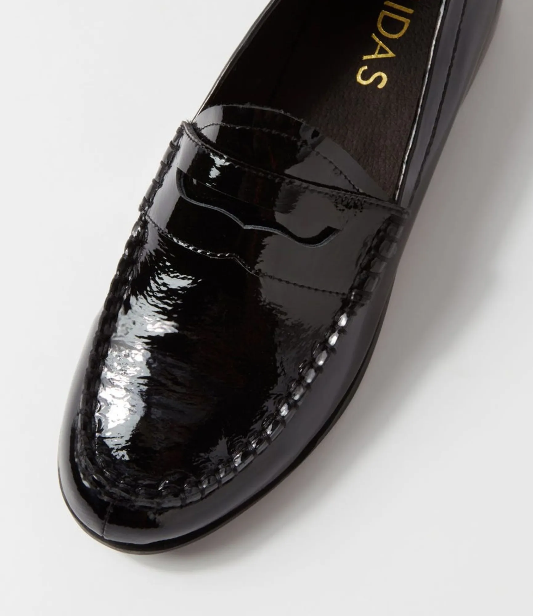 Discount Midas Shoes Quarrel Black Patent Leather Loafers