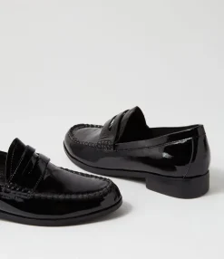 Discount Midas Shoes Quarrel Black Patent Leather Loafers