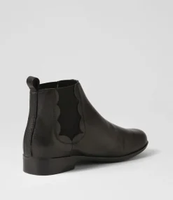 Cheap Midas Shoes Quirko Black Leather Chelsea Boots