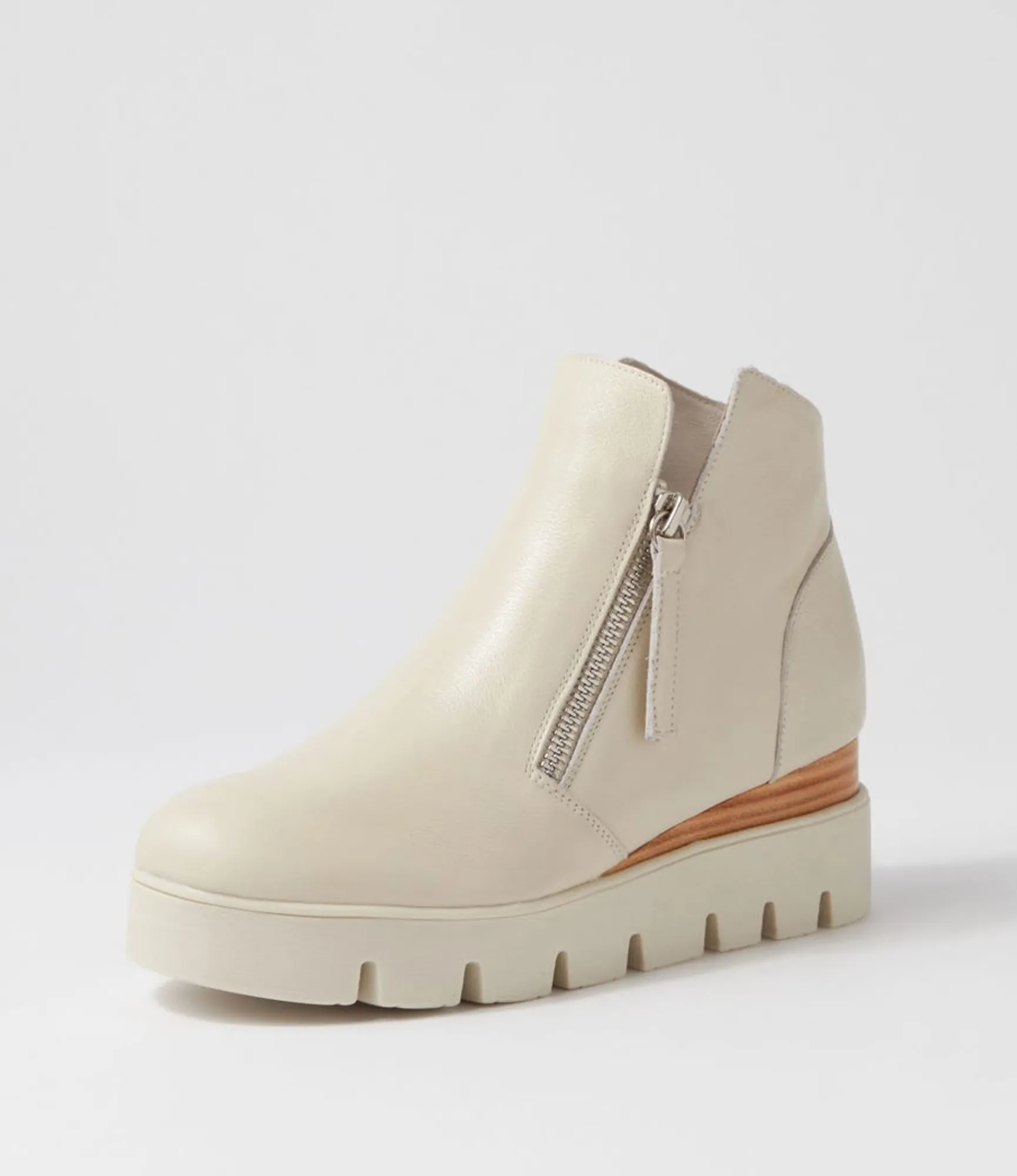 Best Midas Shoes Radeo Almond Leather Ankle Boots