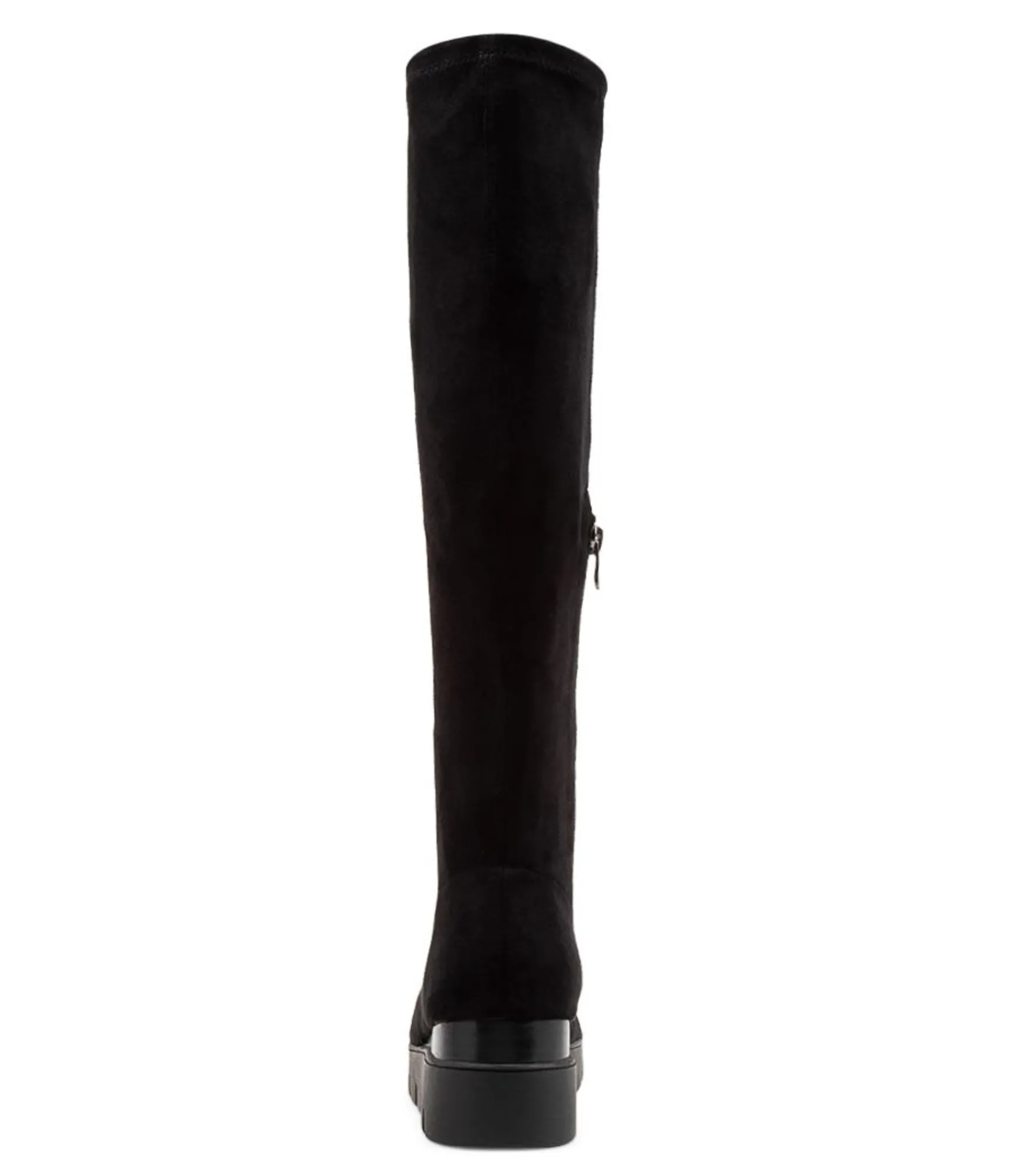 Hot Midas Shoes Rasha Black Stretch Microsuede Knee High Boots