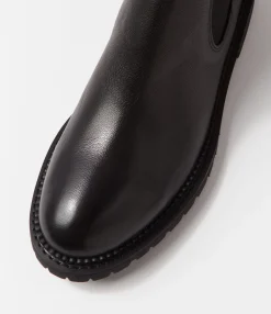 Shop Midas Shoes Rokkie Black Leather Chelsea Boots