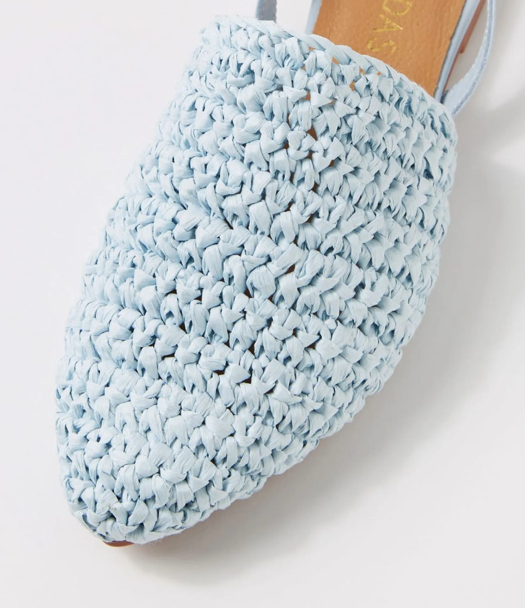 Store Midas Shoes Roye Sky Weave Leather Flat Shoes