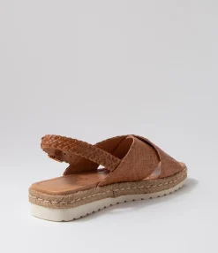 Fashion Midas Shoes Sabbas Tan Weave Sandals