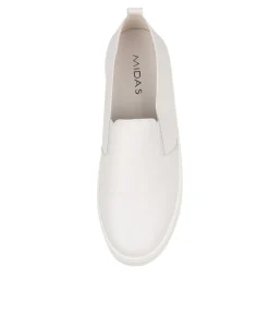 Fashion Midas Shoes Sabel White Leather