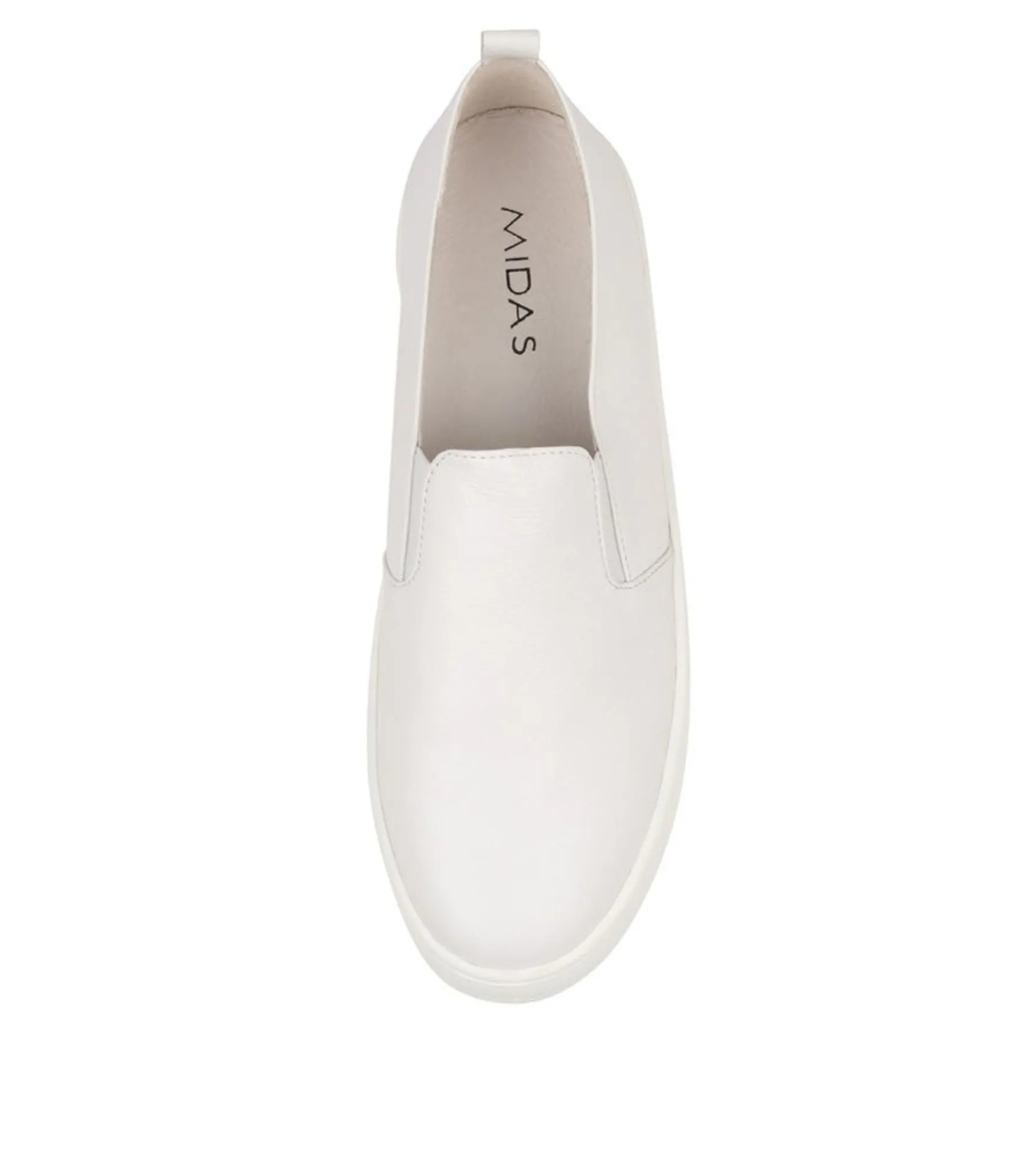 Fashion Midas Shoes Sabel White Leather