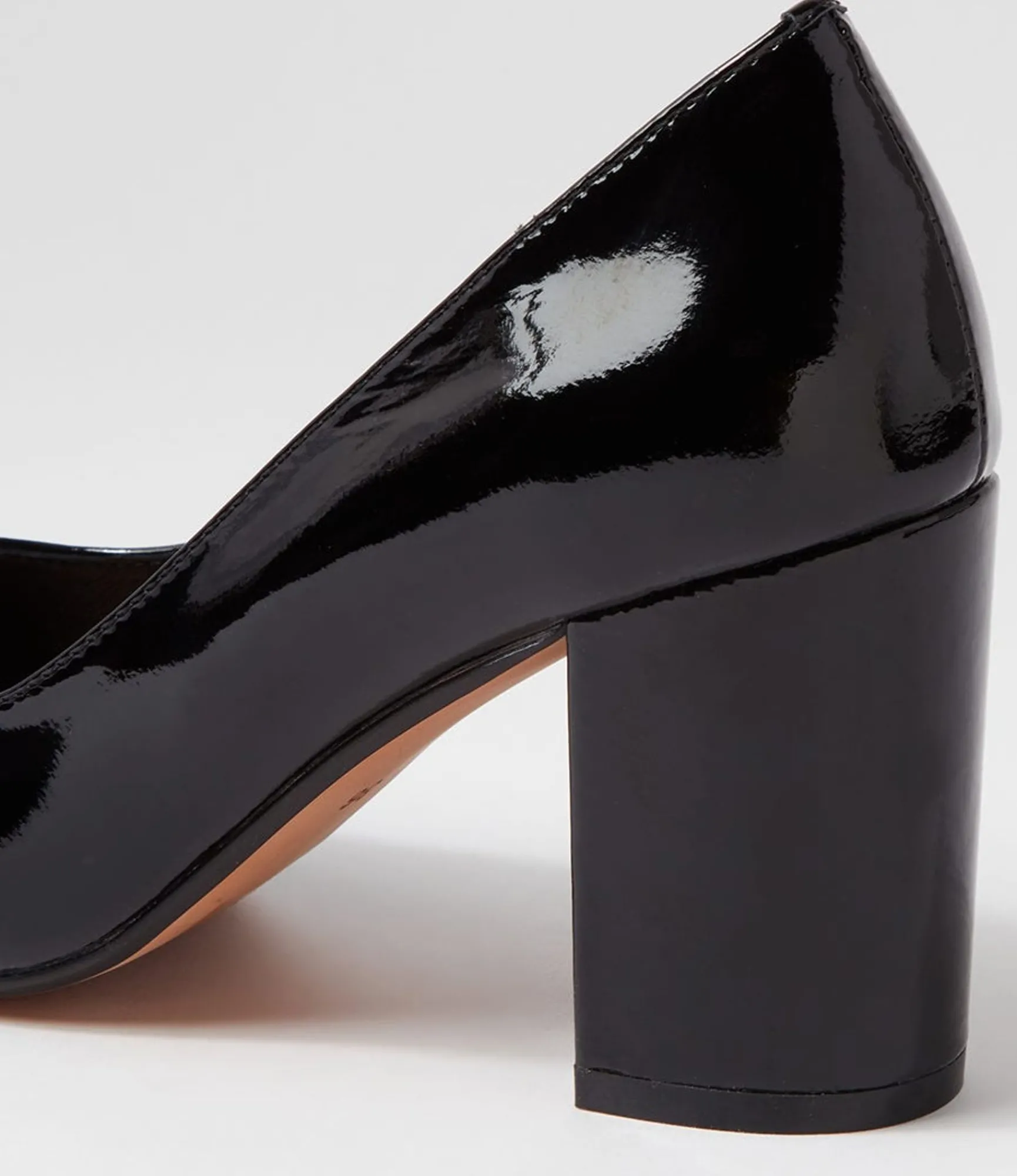 Online Midas Shoes Sabine Black Patent Leather Heels