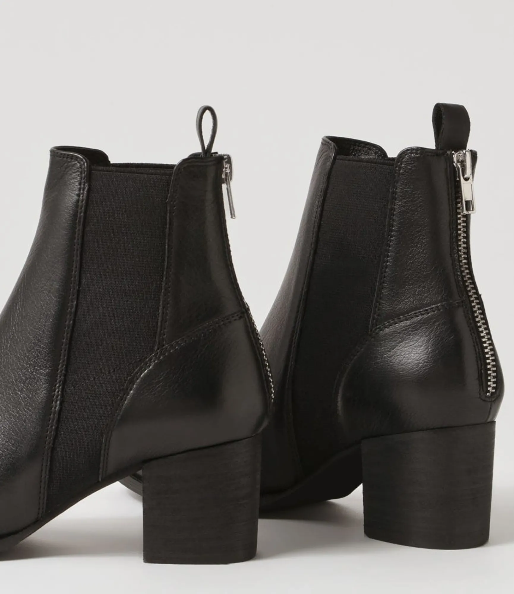 New Midas Shoes Sada Black Leather Chelsea Boots