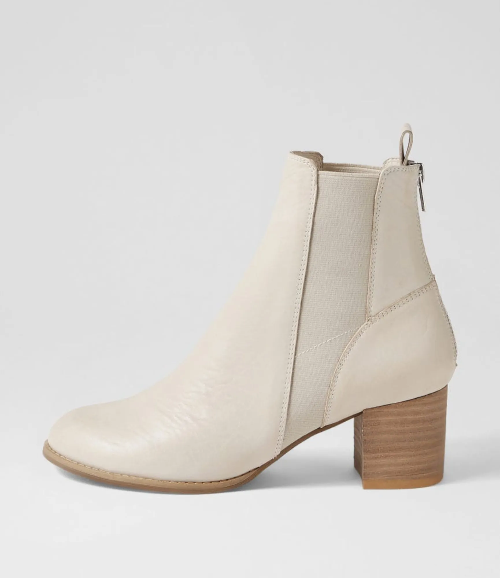 Best Sale Midas Shoes Sada Stone Natural Heel Leather Chelsea Boots