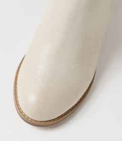 Best Sale Midas Shoes Sada Stone Natural Heel Leather Chelsea Boots