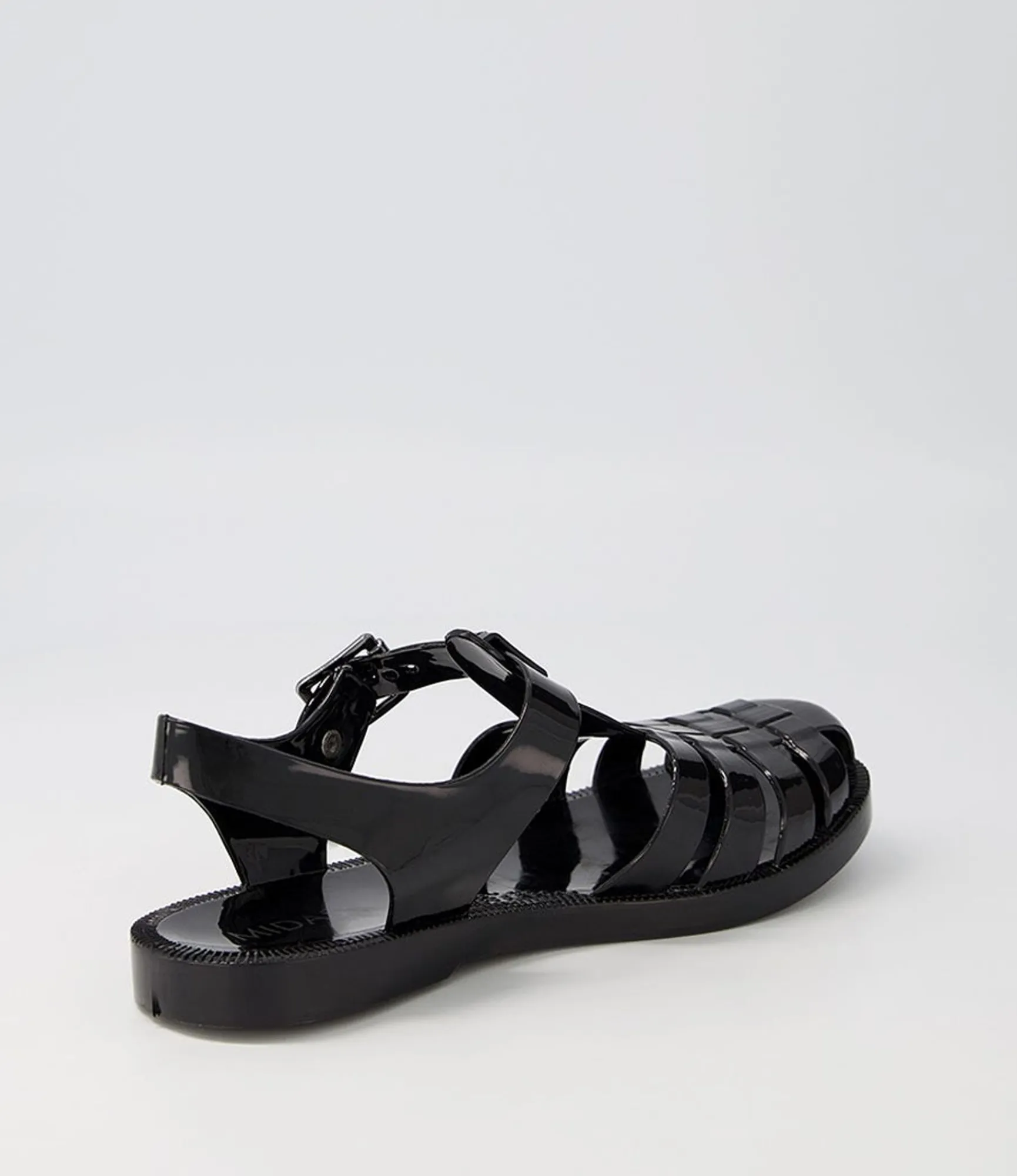 Outlet Midas Shoes Sadie Black Jelly Sandals