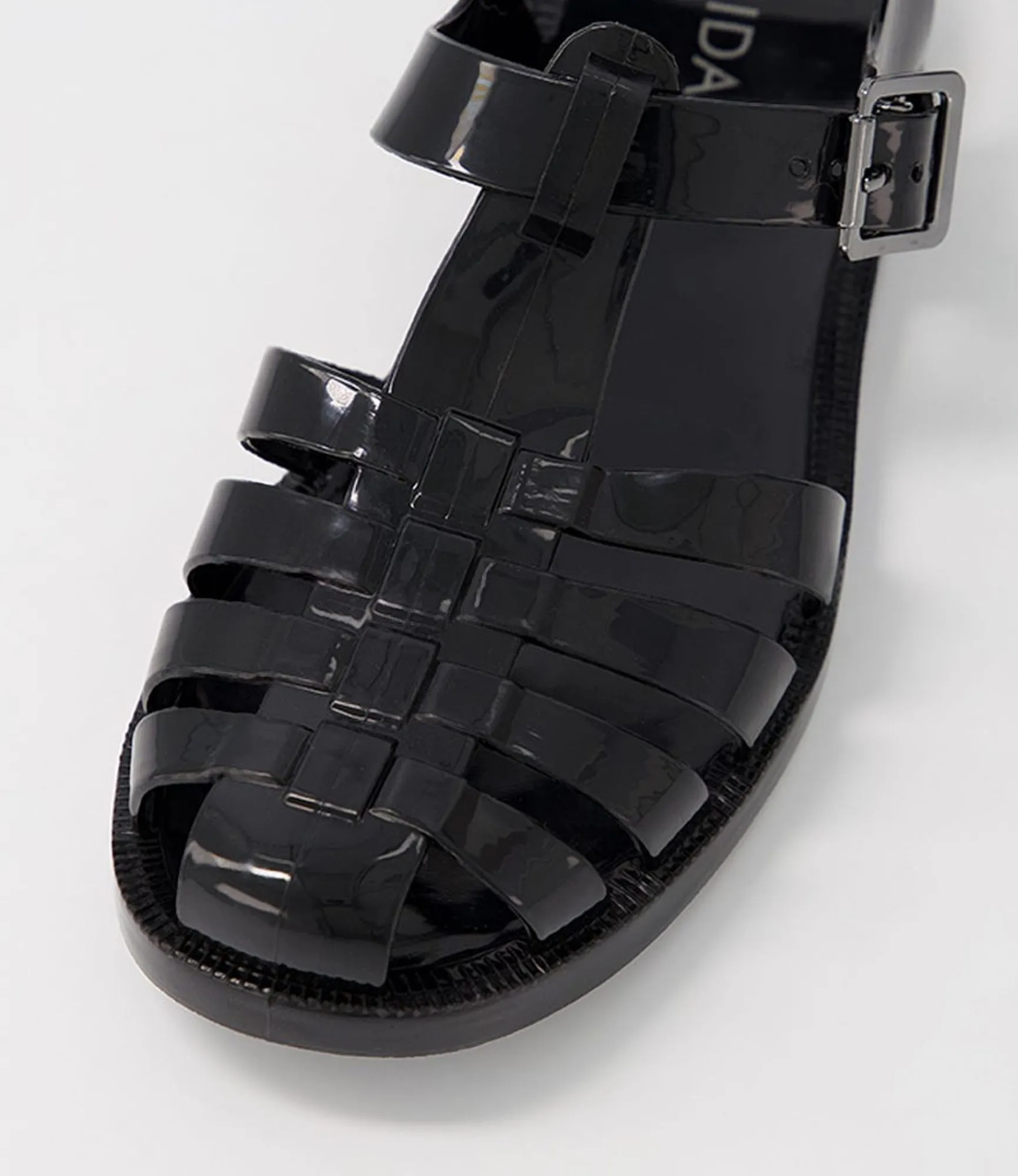 Outlet Midas Shoes Sadie Black Jelly Sandals
