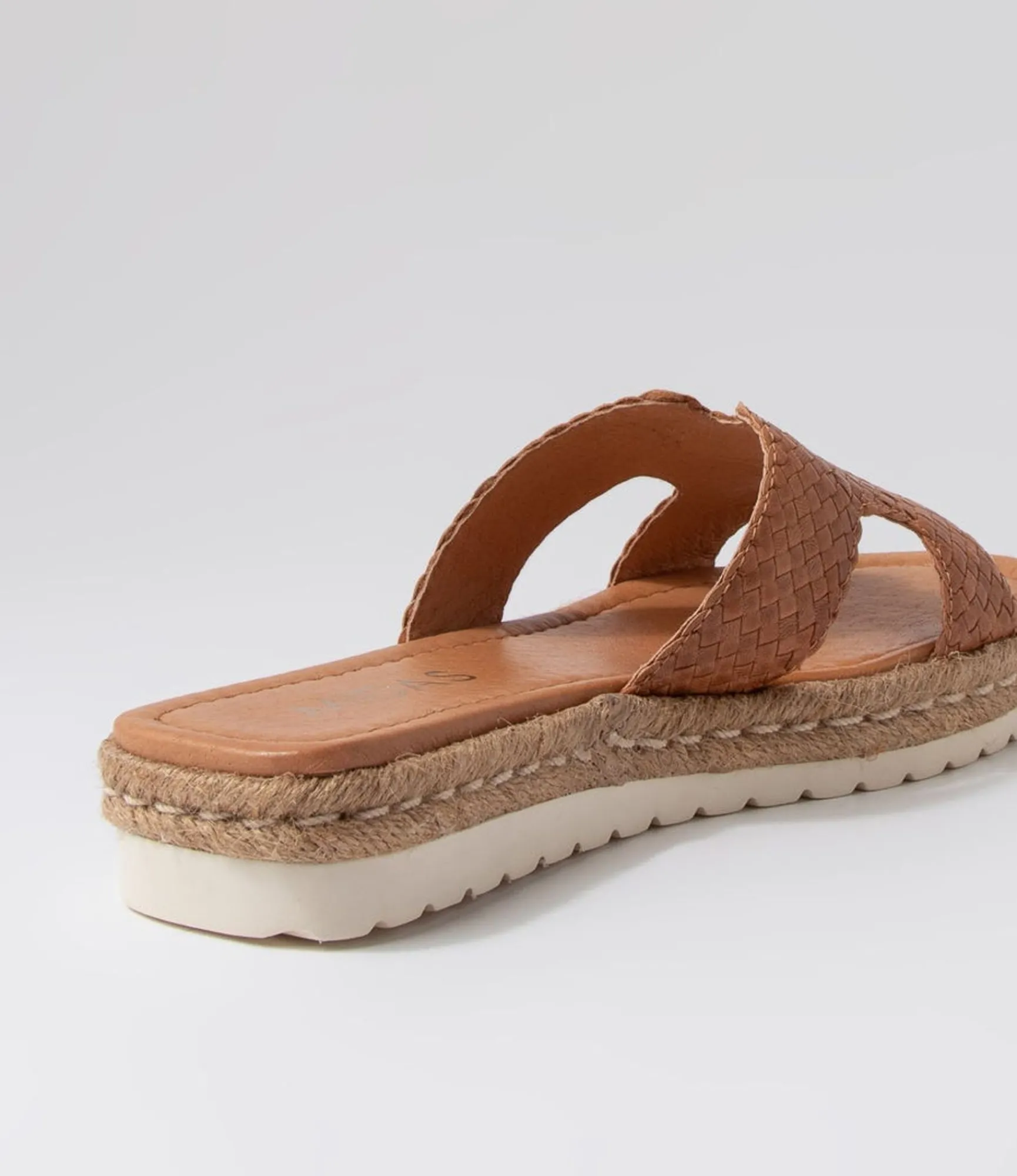 Cheap Midas Shoes Santino Tan Weave Slides