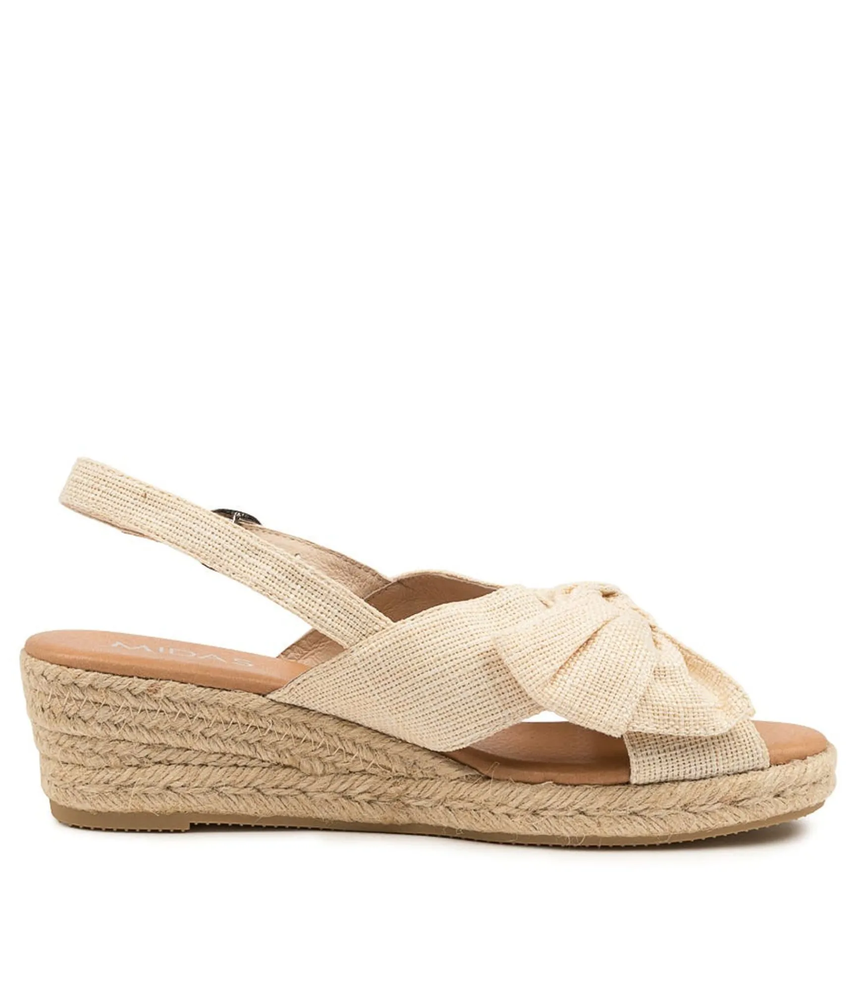 New Midas Shoes Santra Natural Fabric